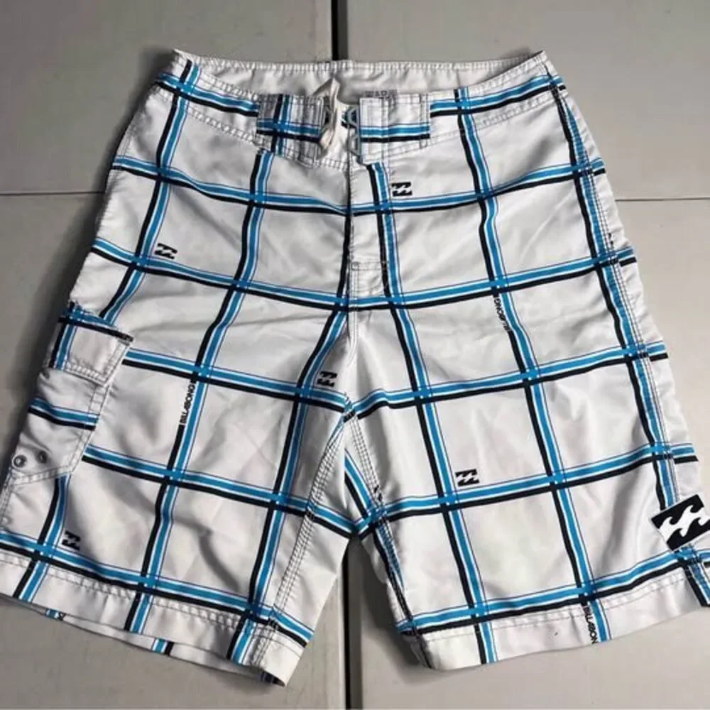 Vintage Billabong Plaid Board Shorts Y2K size 31